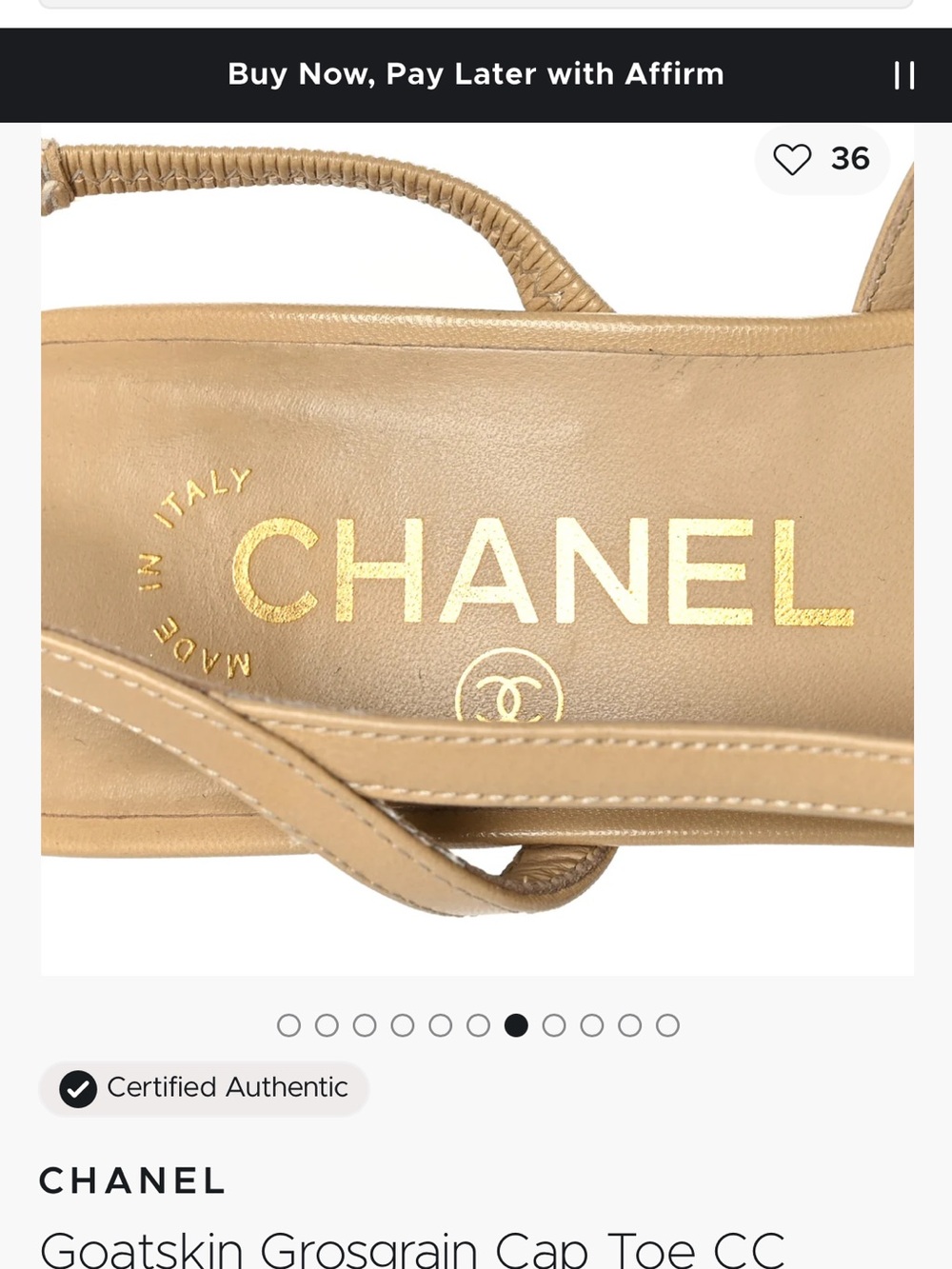 CHANEL Slingback Pumps - Picture 3 of 4